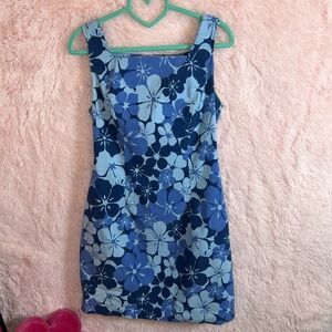 Y2K City Triangles floral dress